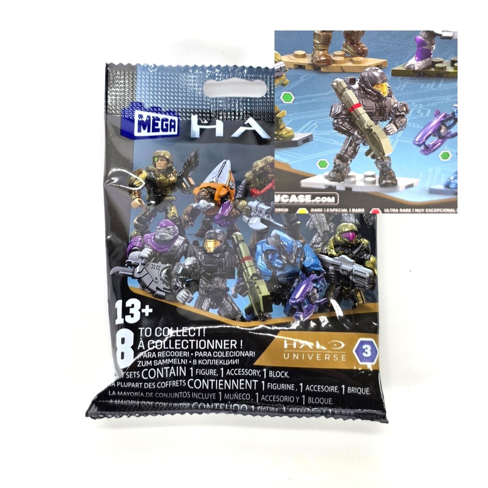 Mega Construx Halo Universe Series 3 Spartan CQB 61TC Mini Figure Sealed Bag